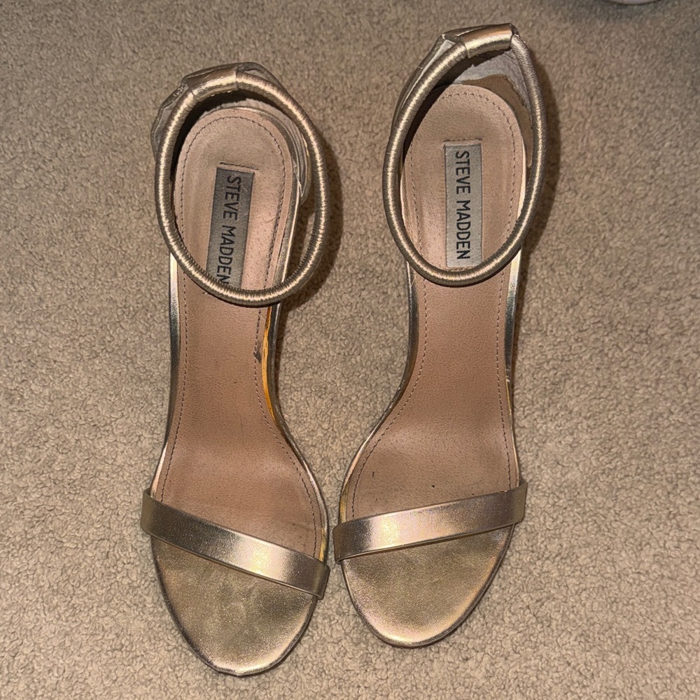 Steve Madden Metallic Gold Heels